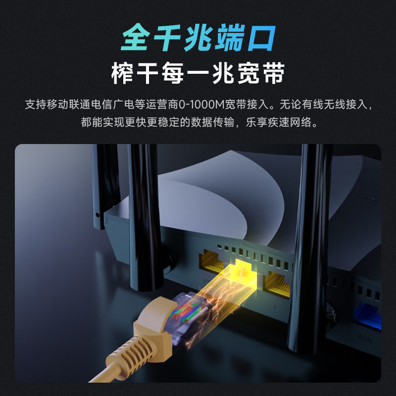 【顺丰包邮】Tenda/腾达路由器wifi6千兆高速家用穿墙王无线网络全屋覆盖双频游戏电信移动全新漏油器AX2Pro - 图0