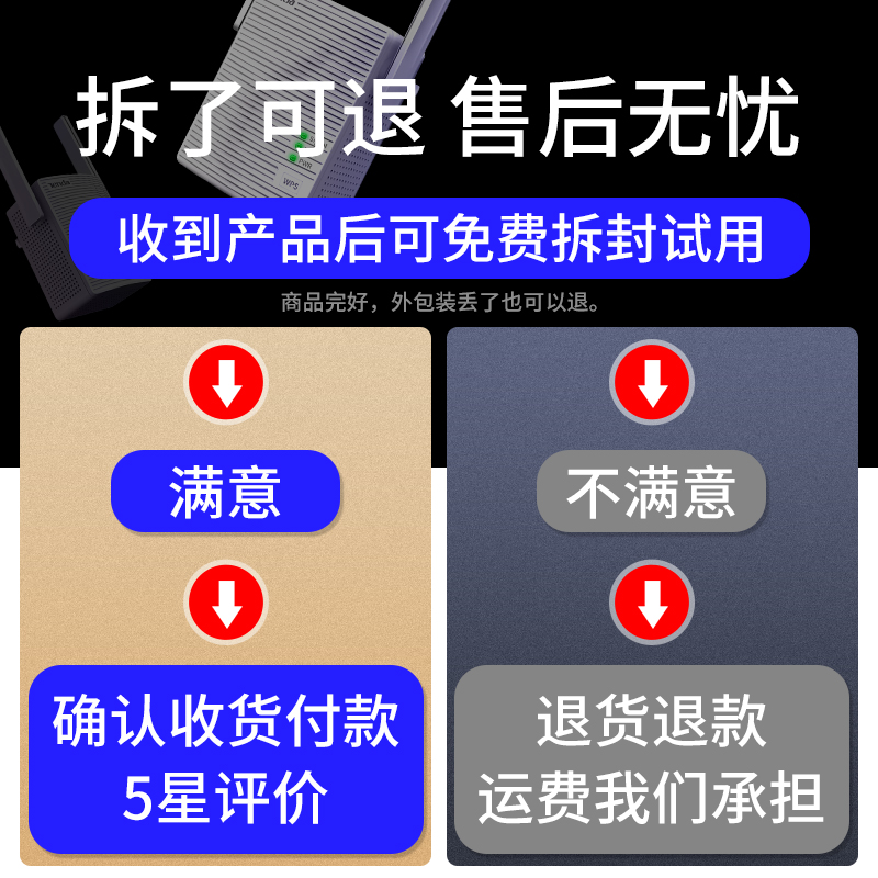 【5G双频】腾达wifi信号扩大器放大增强器接收器千兆双频5g路由中继器wi-fi扩展1200m家用无线加强器A18-图3