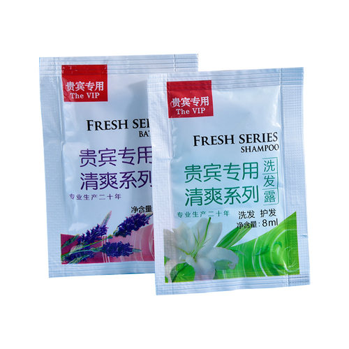 宾馆酒店洗漱用品一次性洗发水小包装沐浴露袋装洗发液洗头膏批发 - 图3