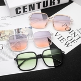 Сетчатые мужские солнцезащитные очки, популярно в интернете, в корейском стиле, коллекция 2021, защита от ультрафиолета