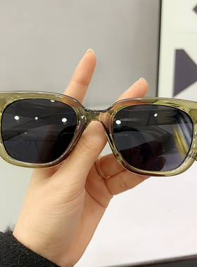 墨镜女潮高级圆脸太阳镜男士2024年新款开车防紫外线眼镜大脸显瘦