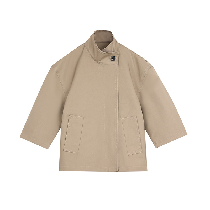 PISELLI史豌豆女童卡其色风衣2025秋季新款中大童中长款休闲外套,淘宝优惠券,粉丝福利购,淘宝优惠卷