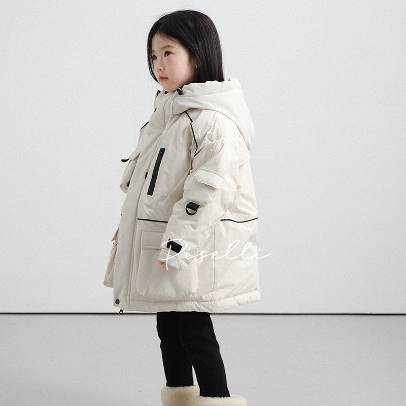 PISELLI史豌豆女童裤子2025冬装新款中大童加绒百搭外穿打底裤,淘宝优惠券,粉丝福利购,淘宝优惠卷