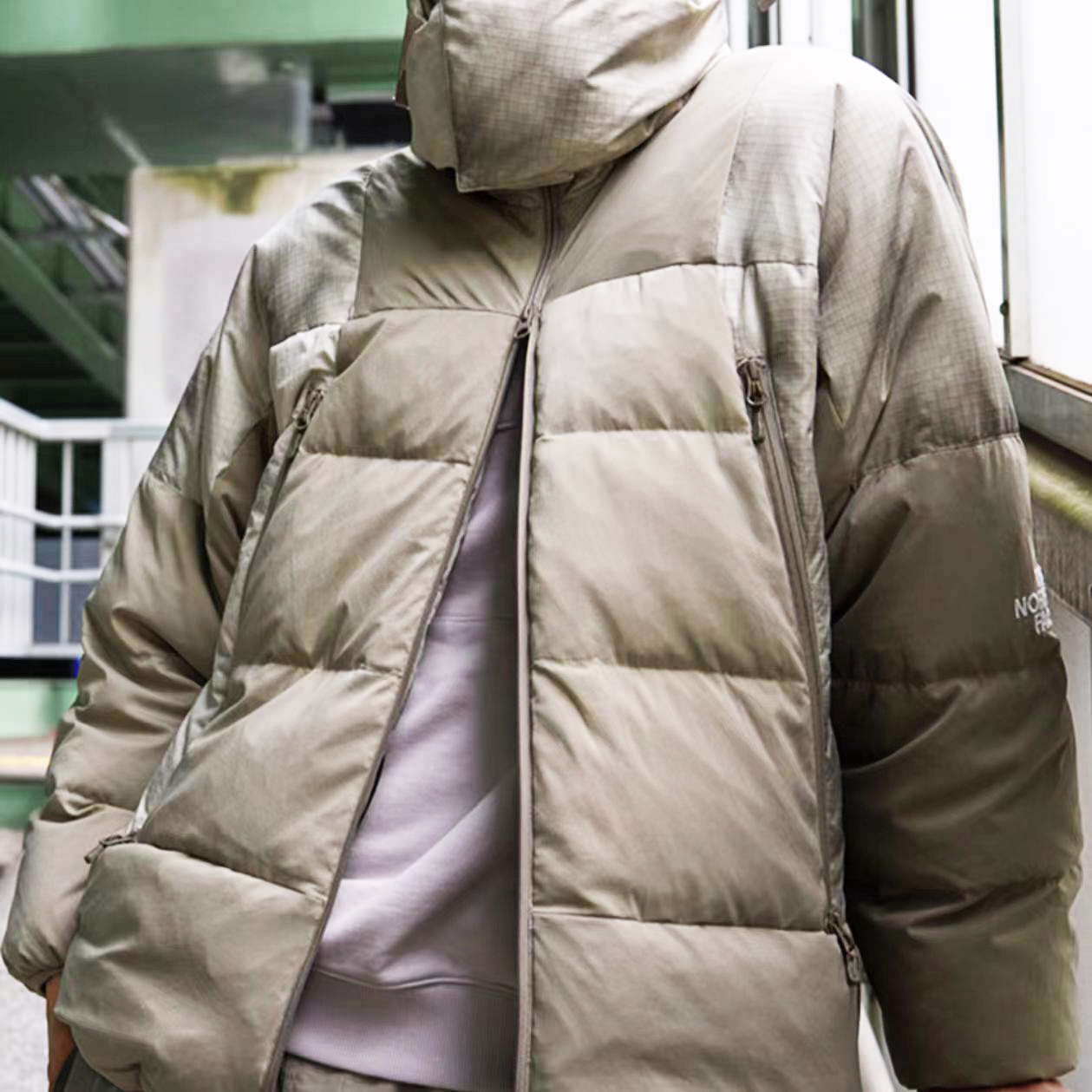 TheNorthFace北面UE设计师男秋冬防泼水700蓬鹅绒羽绒服外套8A82 - 图0