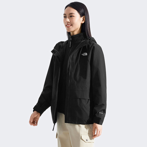 TheNorthFace北面冲锋衣女25秋冬新款户外经典防水抓绒三合一8ED0 - 图2