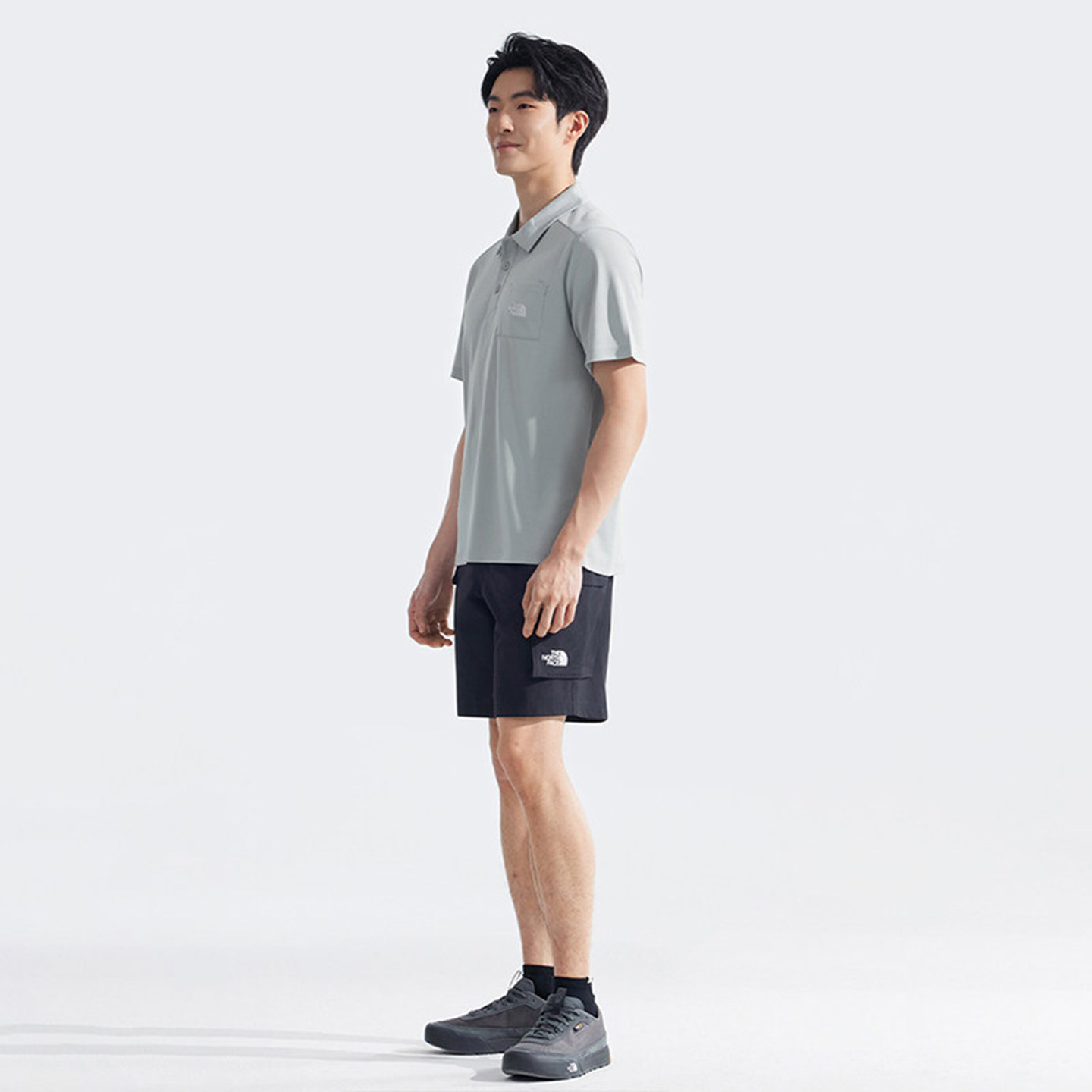 TheNorthFace北面短袖男户外运动舒适透气速干POLO衫翻领T恤8EY4,淘宝优惠券,粉丝福利购,淘宝优惠卷