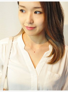 日本代购直邮四爪18K金锁骨链