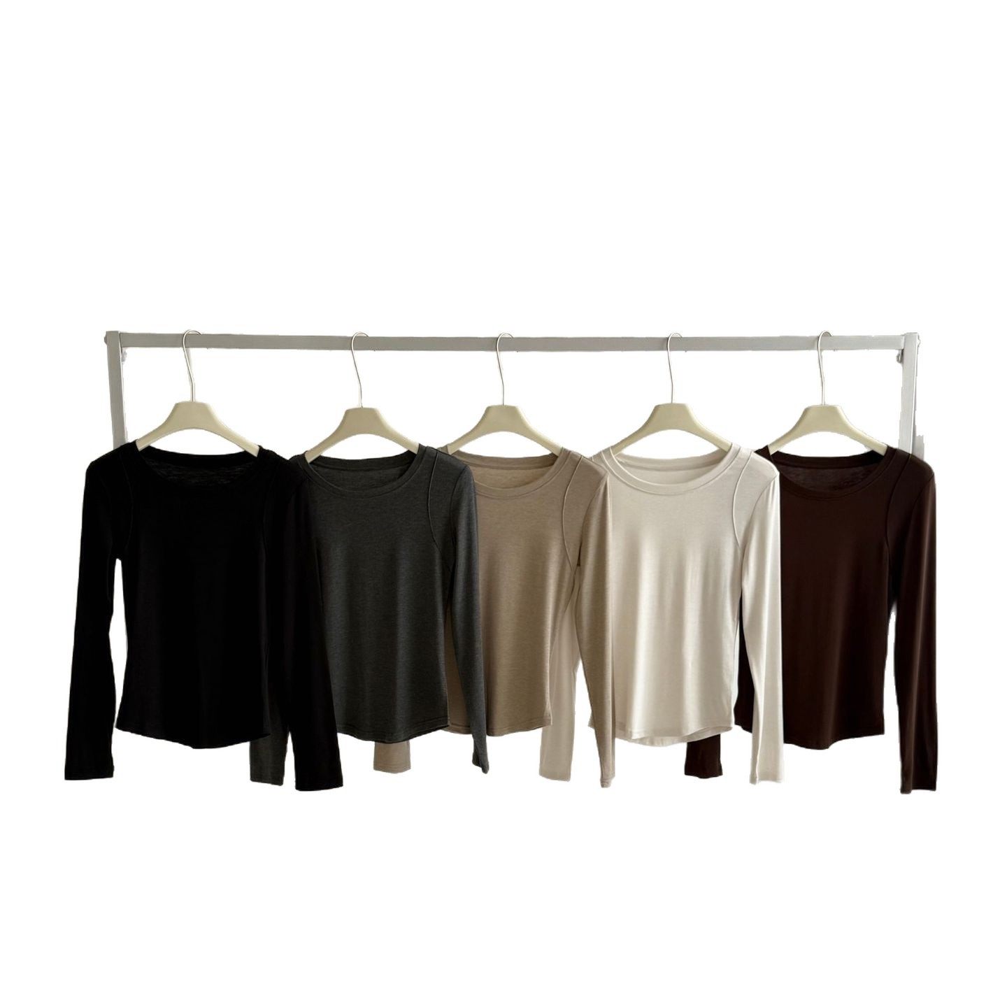 2025秋冬辣妹风莱赛尔亲肤修身显瘦长袖恤内搭醋酸绒打底衫女,淘宝优惠券,粉丝福利购,淘宝优惠卷