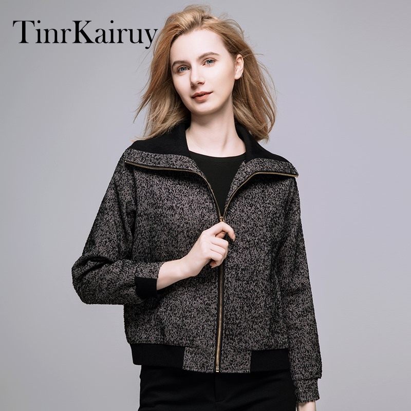 小香风外套女秋冬2025新款女装大码夹克短款秋冬羊毛呢外套棒球服,淘宝优惠券,粉丝福利购,淘宝优惠卷