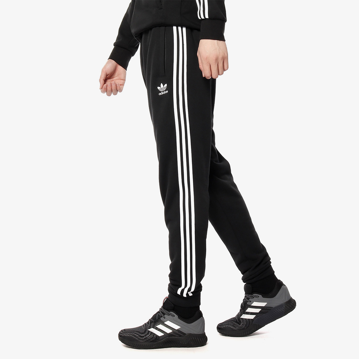 Adidas/阿迪达斯正品夏季男子三条杠束脚裤休闲运动裤子 EC4710-图1