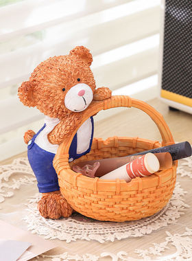 创意小熊钥匙收纳摆件进