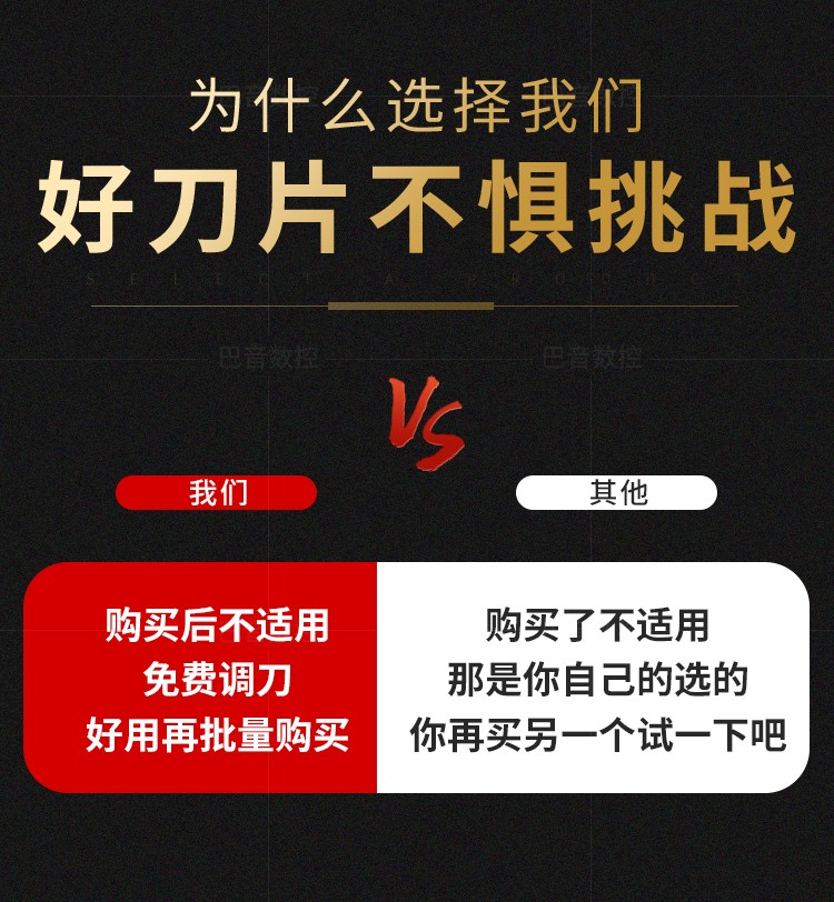 数控三面刃铣刀片铣槽刀粒切槽刀XSEQ1203/1204/1202/12T3/12T4 - 图1