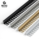 Алюминиевая сплава деревянная половая полоса пограничной полосы -полоса B -типа B -типа.