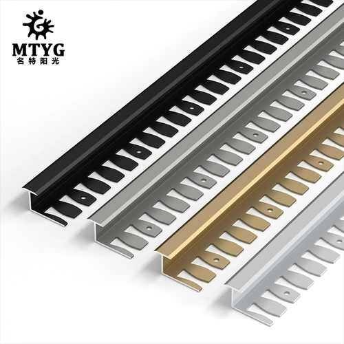 Алюминиевая сплава деревянная половая полоса пограничной полосы -полоса B -типа B -типа.