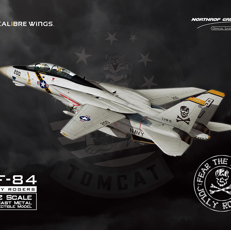 CALIBRE WINGS F-14A F14雄猫战斗机VF-84海盗旗中队成品合金模型 - 图1