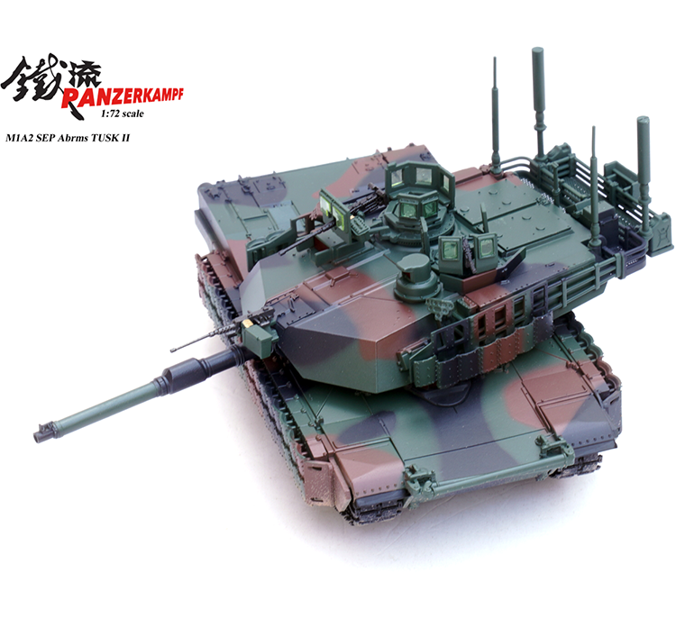 PANZERKAMPF铁流 美国M1A2 SEP TUSKII M1主战坦克 北约三色 成品 - 图0