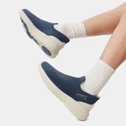 李宁2025新款SOFT GO 2 KNIT男子一体织舒适潮流休闲鞋AGLV017 - 图1