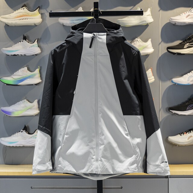 Li Ning sports windbreaker plus velvet to keep warm