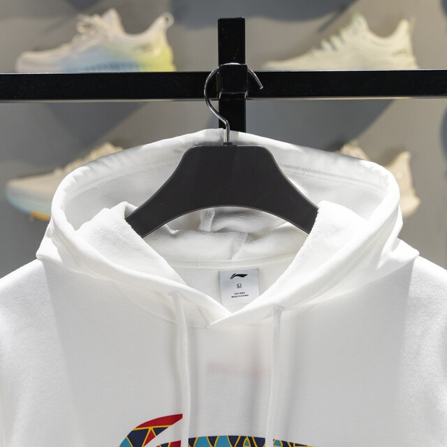 Li Ning men's hooded and warm pullover sweatshirt