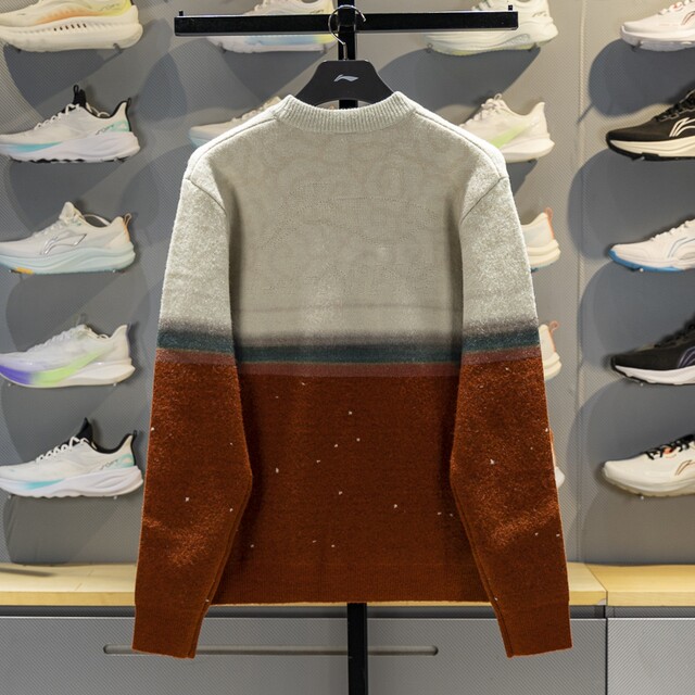 Li Ning pullover knitted sweater keeps warm and comfortable