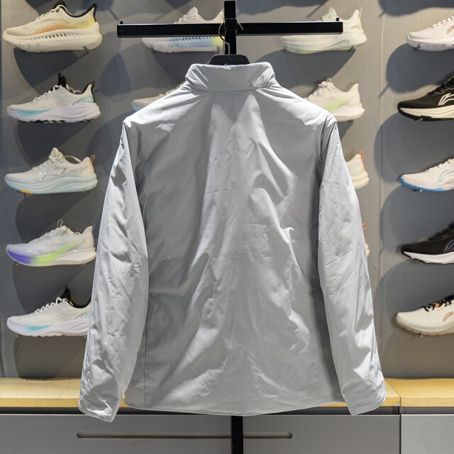 Li Ning warm standing collar short men's down jacket