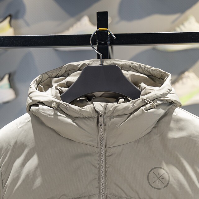 Li-Ning warm hooded men's water-repellent down jacket