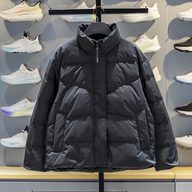 Li Ning warm standing collar short women's down jacket