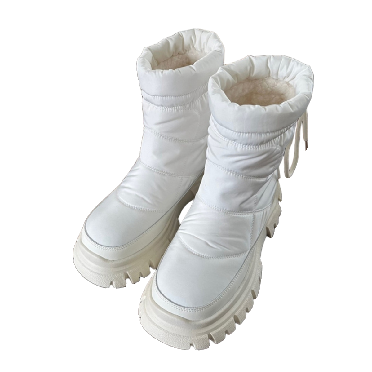 饰与美韩国东大门冬季新款圆头厚底雨伞布防水加绒保暖银色雪地靴,淘宝优惠券,粉丝福利购,淘宝优惠卷