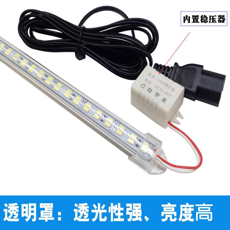 LED硬灯条12v48v60v伏电动三轮车电瓶灯带夜市灯管地摊灯超亮照明 - 图0