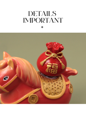 AMNN 马上有福马年桌面小摆件2026新款国潮吉祥公仔新年礼物装饰