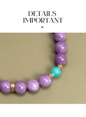 AMNN小众设计紫色玉髓梦幻手串