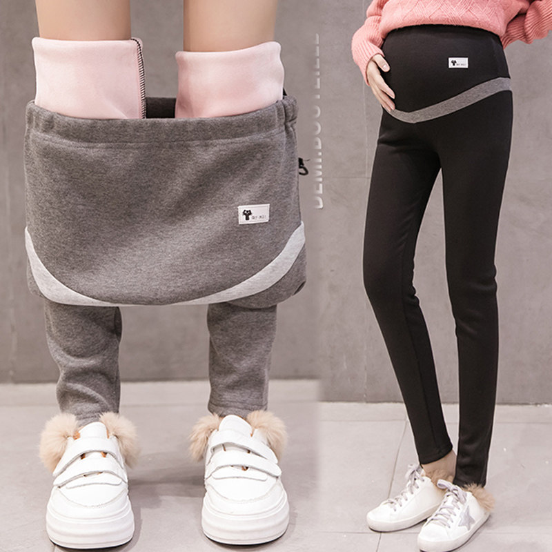 孕妇秋冬款2020新款显瘦加厚打底裤 月朵孕妇打底裤