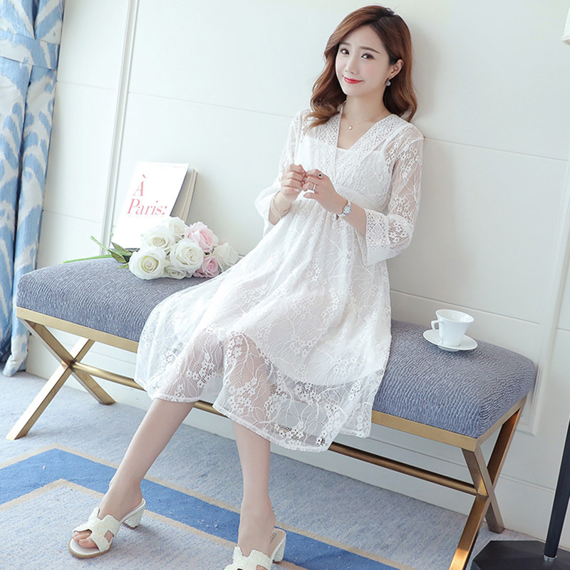 孕妇夏装时尚款2020新款潮妈连衣裙 月朵连衣裙