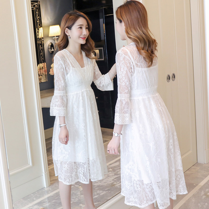 孕妇夏装时尚款2020新款潮妈连衣裙 月朵连衣裙