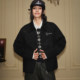 YAD Peace Dove Silhouette Patch Suede Lapel Jacket Zip Brown Unisex ໄວຫນຸ່ມ