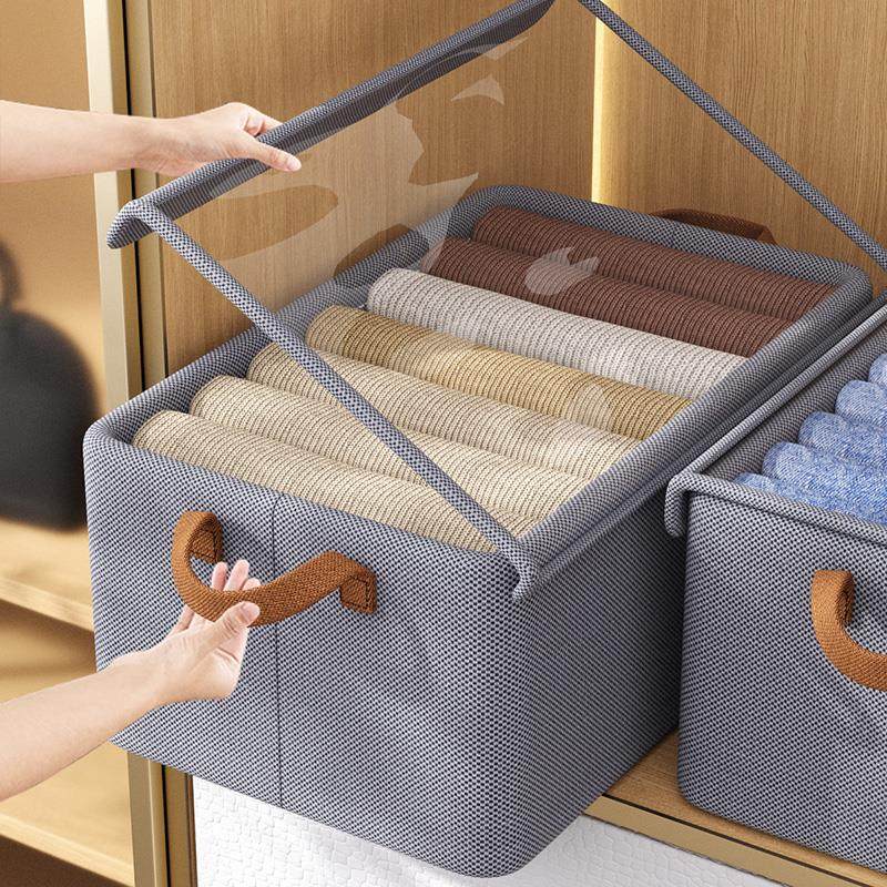 买一发七衣服收纳箱家用整理盒衣柜收纳分层神器衣物裤子储物箱筐,淘宝优惠券,粉丝福利购,淘宝优惠卷