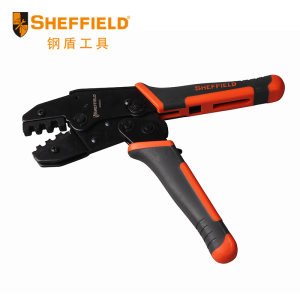 钢盾S035023 连续端子压接钳压线钳棘轮式冷压端子多功能电工工具