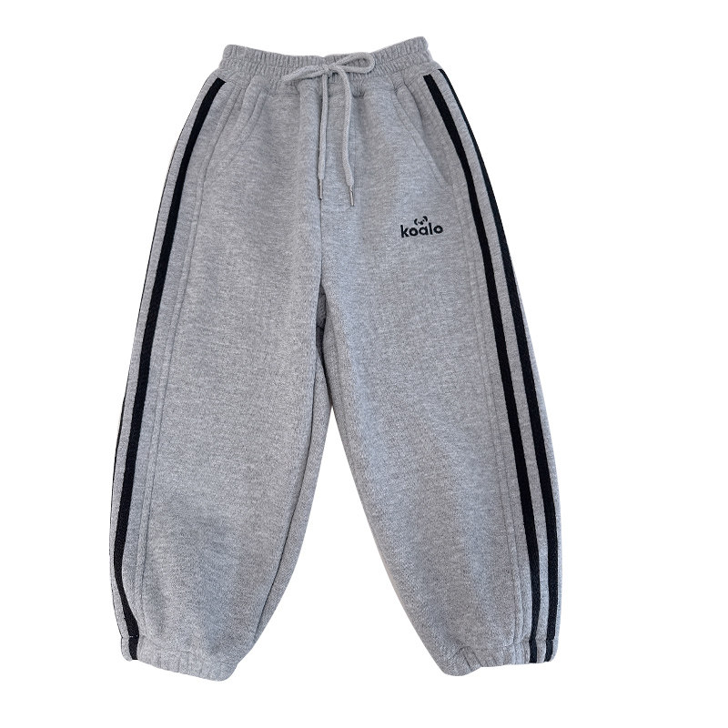 儿童加绒裤子秋冬一体绒女童织带运动裤男童加厚卫裤大童外穿长裤,淘宝优惠券,粉丝福利购,淘宝优惠卷