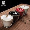 Clay pottery cover bowl portable car teapot quick guest cup
