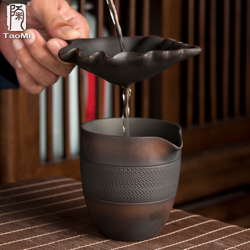 陶迷紫陶茶漏套装家用手工紫砂卧牛茶宠陶瓷茶具茶滤茶叶过滤器,淘宝优惠券,粉丝福利购,淘宝优惠卷