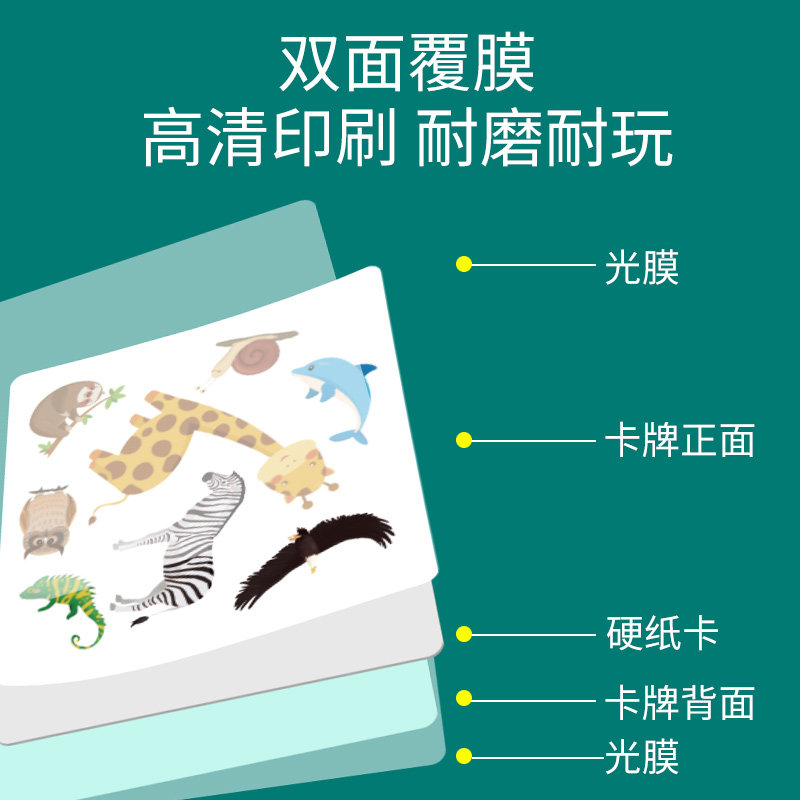 疯狂动物益智对对碰记忆卡片玩具 章紫光儿童桌面游戏类