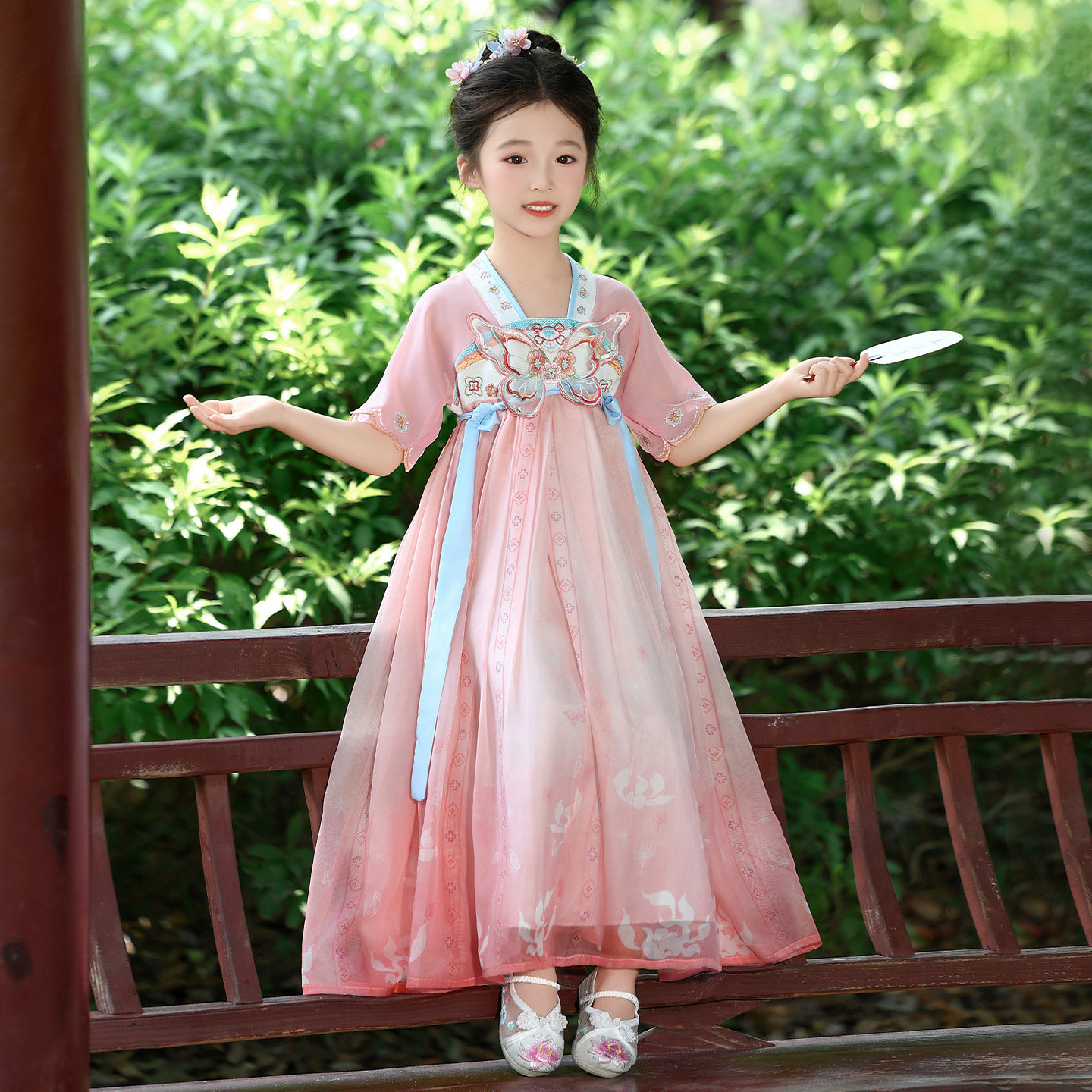 女童汉服夏季2025新款儿童高端仙气飘逸公主连衣裙女宝国风襦裙,淘宝优惠券,粉丝福利购,淘宝优惠卷