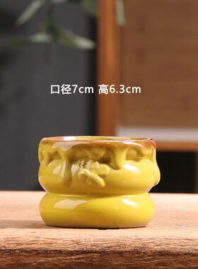 仙人掌多肉花盆陶瓷家用绿植粗陶陶盆小陶土盆花盘特价清仓批发