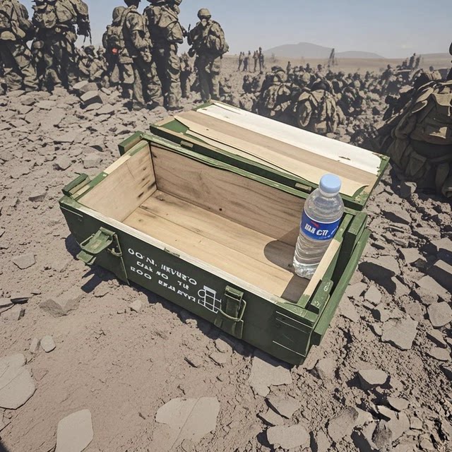 Retired wooden box ammunition box outdoor camping wooden box film and television props ornaments decoration storage box