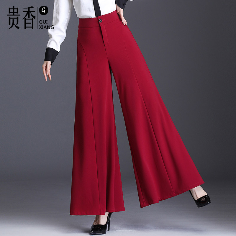 阔腿裤秋冬高腰垂感宽松裙裤长裤子 贵香休闲裤