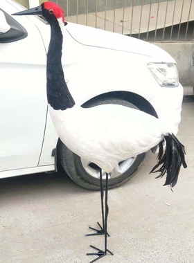 仿真丹顶鹤影视拍摄道具园林景观