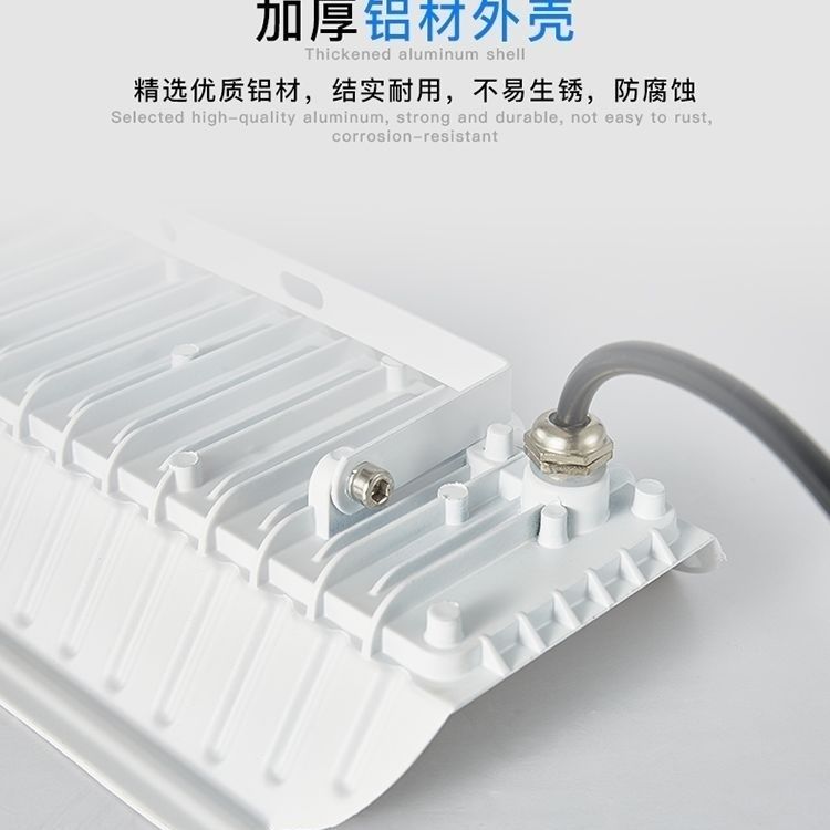 led碘钨灯50W100w超亮户外投光灯工作灯建筑工地施工装修太阳灯 - 图2