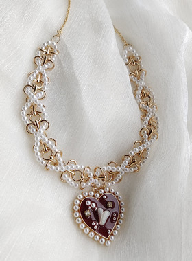 欧美外贸饰品法式编制女心形爱心