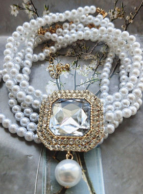 合金材质女奢华颈链独特