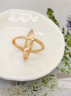 欧美合金朋克风丝巾扣配饰戒指